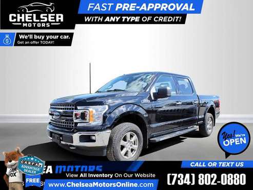 $525/mo - 2018 Ford F-150 XLTCrew Cab - Easy Financing! - cars &... for sale in Chelsea, MI