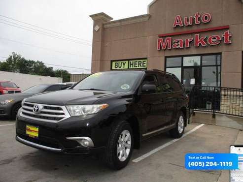 2013 Toyota Highlander Plus 4dr SUV $0 Down WAC/ Your Trade - cars &... for sale in Oklahoma City, OK