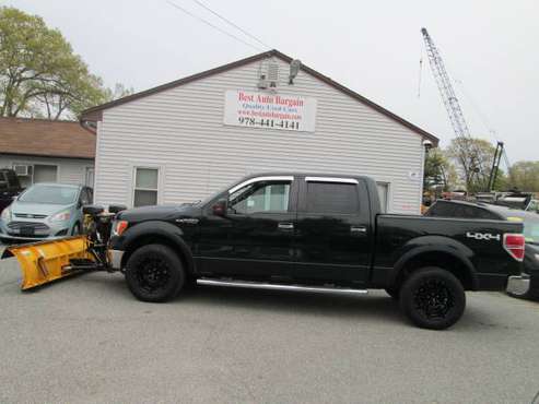 2013 FORD F-150 XLT 4x4 4dr 6 2L V8 SUPERCREW WITH 7 5 SNOW for sale in Lowell, MA