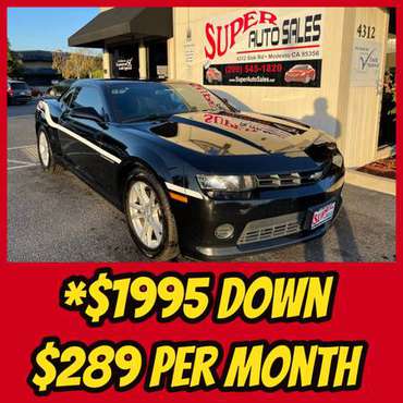 1995 Down & 289 Per Month on this SPORTY 2014 Chevrolet Camaro for sale in Modesto, CA