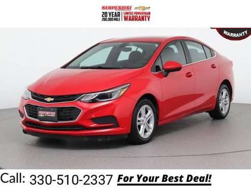2016 Chevy Chevrolet Cruze LT sedan Red Hot - cars & trucks - by... for sale in Tallmadge, OH