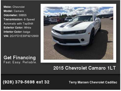 2015 Chevrolet Camaro **Easy Financing at Terry Marxen** for sale in Flagstaff, NM