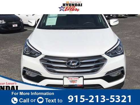 2018 Hyundai Santa Fe Sport 2.4 Base suv Pearl White - cars & trucks... for sale in El Paso, TX