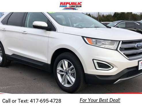 2016 Ford Edge SEL suv White Platinum - cars & trucks - by dealer -... for sale in Republic, MO