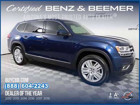 ~15221A- 2019 Volkswagen Atlas SEL Premium w/3rd Row and Navigation 19 for sale in Scottsdale, AZ