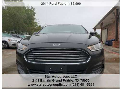 2014 Ford Fusion - cars & trucks - by dealer - vehicle automotive sale for sale in Grand Prairie, TX