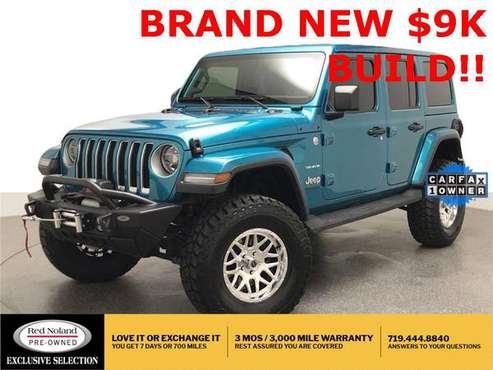 2020 Jeep Wrangler Unlimited Sahara - LIFTED W/WHEELS, WINCH MORE for sale in Colorado Springs, CO