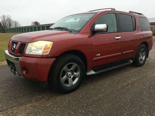 2005 Nissian Armada V8, 3rd seat, leather - cars & trucks - by... for sale in Clayton, MN