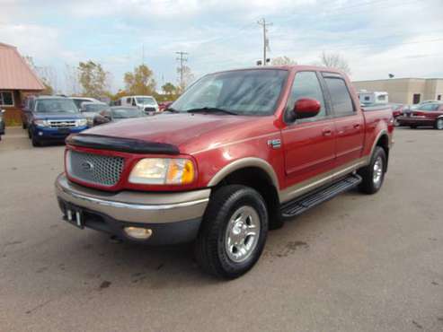 2002 FORD F150 LARIAT 4DR SUPERCREW 4X4 4.6LTR_V8 LOADED MOON_CLEAN_... for sale in Union Grove, IL