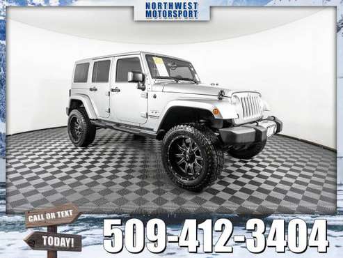 Lifted 2016 *Jeep Wrangler* Unlimited Sahara 4x4 - cars & trucks -... for sale in Pasco, WA