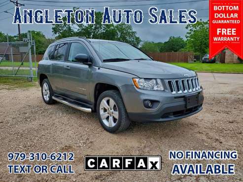 2012 Jeep Compass 4WD 46k Miles, 1-Owner Free Warranty - cars & for sale in Angleton, TX
