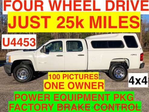 *Chevrolet* *3500HD 4X4 CREW CAB JUST 25k MILES SRW ONE TON - cars &... for sale in Franklinton, NC