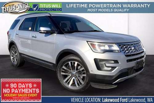 2016 Ford Explorer 4x4 4WD Platinum SUV - cars & trucks - by dealer... for sale in Lakewood, WA