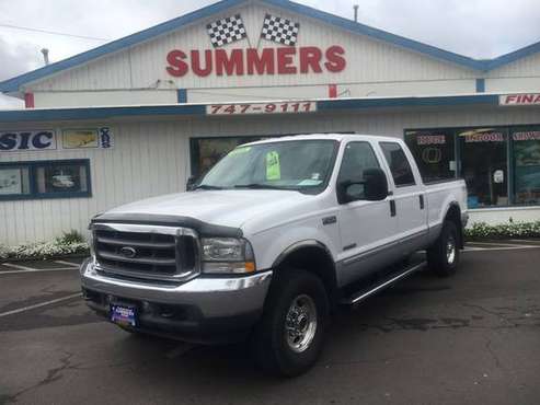 2004 FORD F250 CREW CAB LARIAT 4WD DIESEL - - by for sale in Eugene, OR