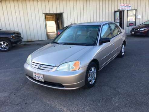 2002 HONDA CIVIC LX *** 1 OWNER CLEAN CARFAX*** - cars & trucks - by... for sale in Tracy, CA