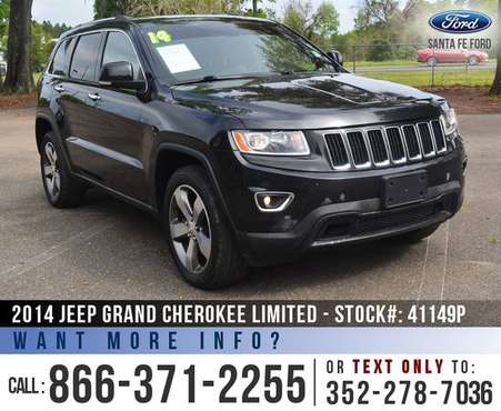 2014 JEEP GRAND CHEROKEE LIMITED Backup Camera - Leather for sale in Alachua, FL