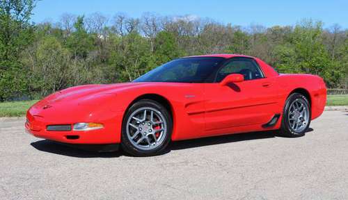 2001 Corvette Z06, Red/Red, time capsule, only 7K miles! - cars & for sale in Janesville, WI