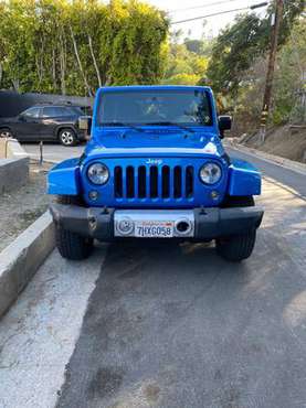 2015 Jeep Wrangler Unlimited Sahara (Blue) - - by for sale in Sherman Oaks, CA