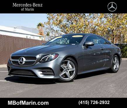 2018 Mercedes-Benz E400 Coupe -4L3359- Certified 28k miles Loaded -... for sale in San Rafael, CA