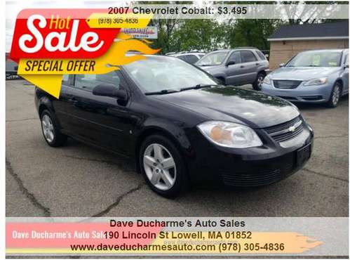 2007 Chevrolet Cobalt w/59k miles - - by dealer for sale in Lowell, MA