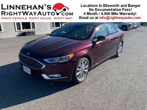 2017 Ford Fusion Platinum - - by dealer for sale in Bangor, ME