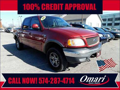 2002 FORD F-150 SUPERCREW 139 XLT 4WD - cars & trucks - by dealer -... for sale in South Bend, IN