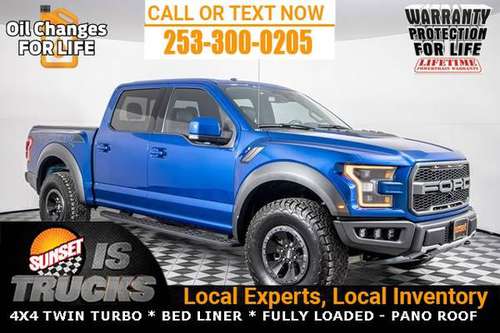 2018 Ford F-150 4x4 4WD RAPTOR TWIN TURBO SuperCrew TRUCK F150 -... for sale in Sumner, WA