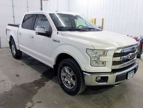 2015 Ford F-150 SuperCrew Lariat - RmtStrt Htd/ACLthr V8 DualMoon for sale in Villard, MN