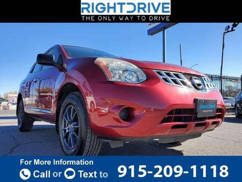 2013 Nissan Rogue S Sport Utility 4D hatchback RED - cars & trucks -... for sale in El Paso, TX