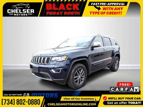 $417/mo - 2017 Jeep *Grand* *Cherokee* *Limited* - Easy Financing! -... for sale in Chelsea, MI