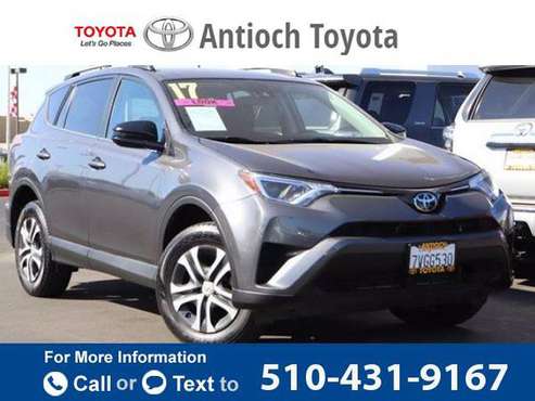 2017 Toyota RAV4 LE hatchback - cars & trucks - by dealer - vehicle... for sale in Antioch, CA