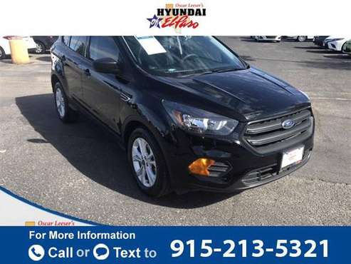 2018 Ford Escape S suv Black - cars & trucks - by dealer - vehicle... for sale in El Paso, TX