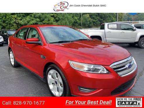 2012 Ford Taurus SEL sedan Red for sale in Marion, NC