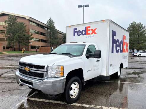 2013 Chevrolet Silverado 3500 HD 1 and Ton Box Truck With FedEx for sale in Denver , CO