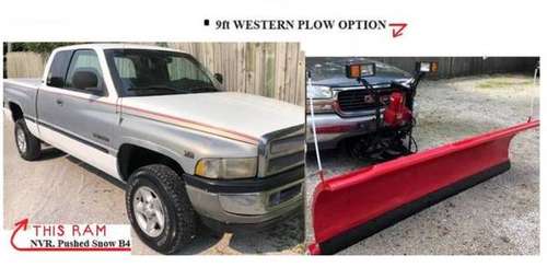 Snow Plow Option - Dodge Ram 4 x 4 - nvr plowed snow yet - cars & for sale in MOLINE, IA