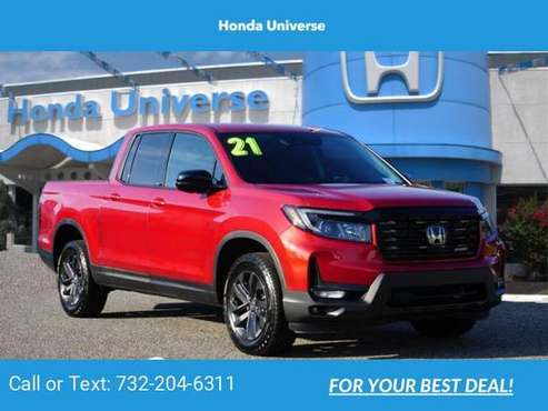 2021 Honda Ridgeline Sport pickup Red - - by dealer for sale in Lakewood, NJ