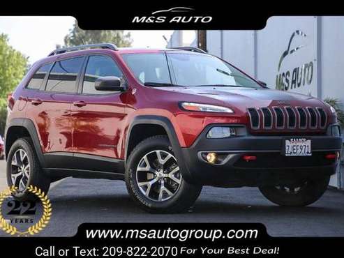 2015 Jeep Cherokee Trailhawk suv Deep Cherry Red Crystal Pearlcoat for sale in Sacramento , CA