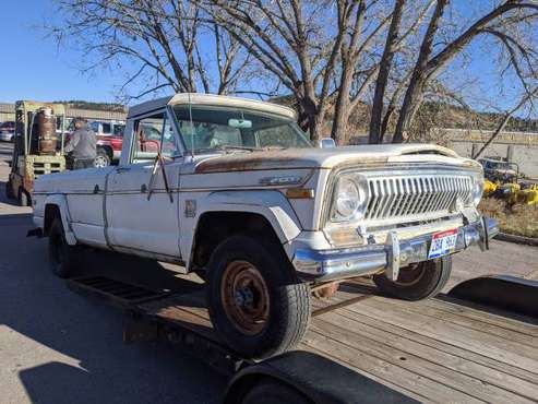 1971 JEEP J4000 GLADIATOR REGULAR CAB LONG BOX 4X4 PICKUP - WHITE -... for sale in Rapid City, SD