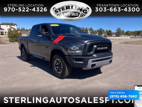 2016 RAM 1500 4WD Crew Cab 140 5 Rebel - CALL/TEXT TODAY! - cars & for sale in Sterling, CO