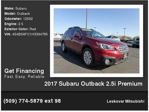 2017 Subaru Outback 2 5i Premium - - by dealer for sale in Leskovar Mitsubishi, WA