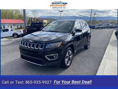 2020 Jeep Compass Limited suv Diamond Black Crystal Pearlcoat - cars for sale in LaFollette, TN