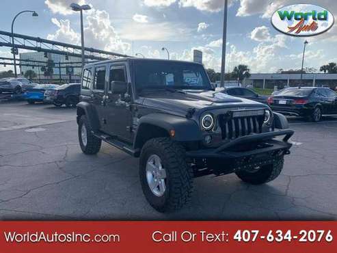 2016 Jeep Wrangler Unlimited Sport 4WD $800 DOWN $179/WEEKLY - cars... for sale in Orlando, FL