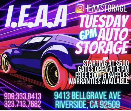 Auction TODAY Tuesday@6pm(75 vehicles)No license needed/Bids start... for sale in Riverside, CA