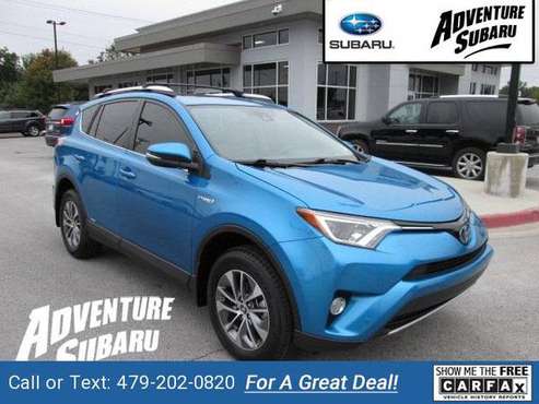 2016 Toyota RAV4 Hybrid XLE suv Electric Storm Blue for sale in Fayetteville, AR