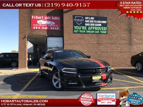 2017 DODGE CHARGER SXT $500-$1000 MINIMUM DOWN PAYMENT!! CALL OR... for sale in Hobart, IL