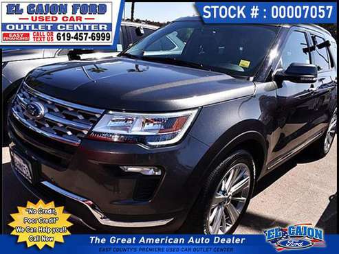 2019 Ford Explorer Limited SUV-EZ FINANCING-LOW DOWN! EL CAJON FORD for sale in Santee, CA