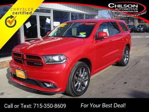 2018 Dodge Durango GT suv Red - cars & trucks - by dealer - vehicle... for sale in Cadott, WI