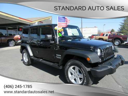 2014 Jeep Wrangler Unlimited Sport 4X4 Nice 112K Miles! - cars & for sale in Billings, WY