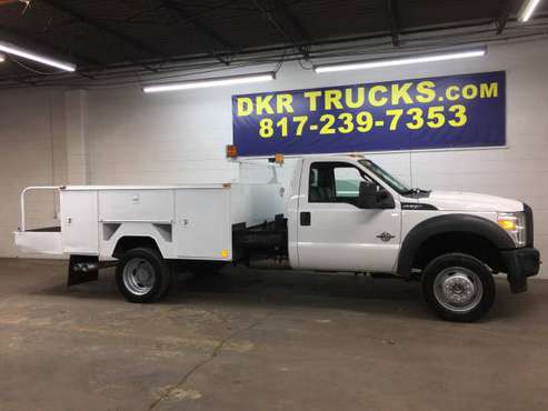 2012 Ford F-550 Reg Cab DRW Diesel Service Contractor Flatbed - cars... for sale in Arlington, NM