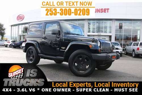 MUST SEE 2012 Jeep Wrangler 4x4 4WD Sahara SUV - cars & trucks - by... for sale in Auburn, WA